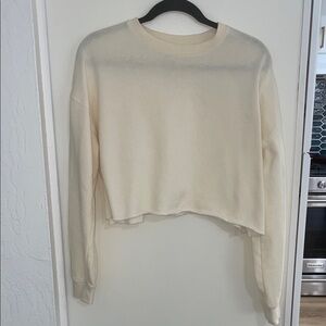 Independent Trading Co. Cream Crew Cropped Sweatshirt | M
